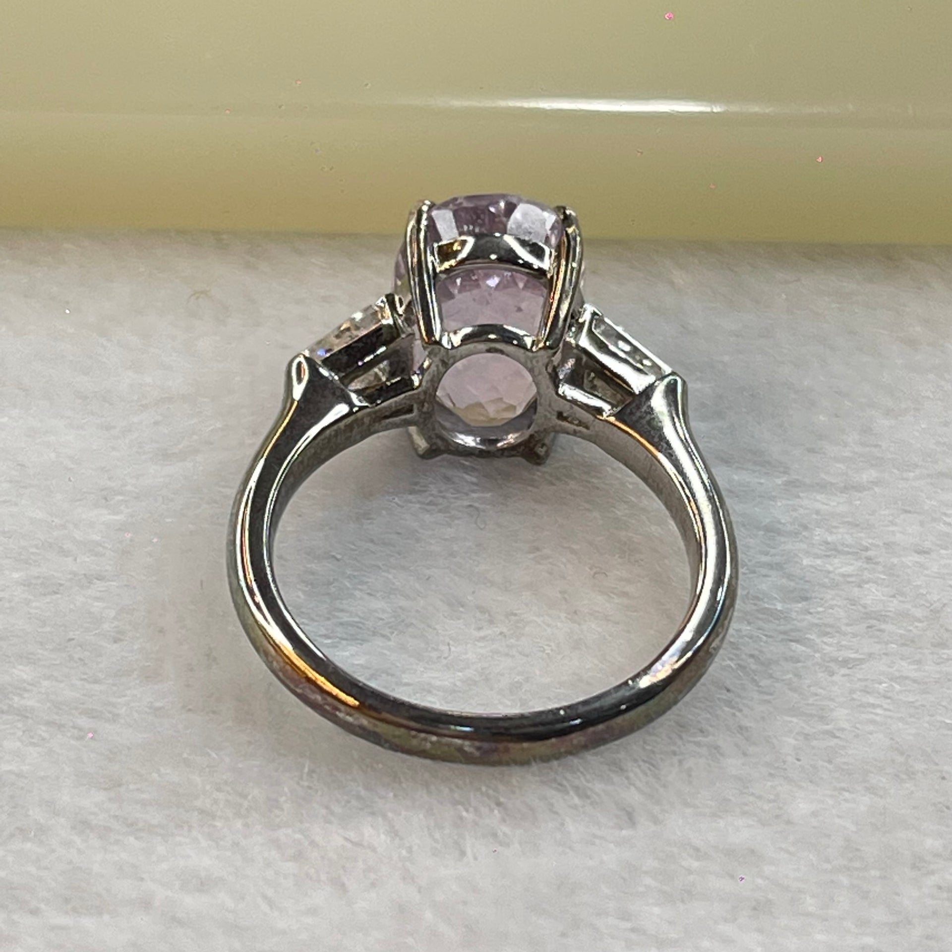 Natural Amethyst with Crystals in S925 Sliver Ring (Adjustable Size) 4.15g 10.5 by 8.1 by 7.9mm - Huangs Jadeite and Jewelry Pte Ltd