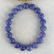 Above Average Grade Natural Blue Tanzanite Beads Bracelet 39.01g 16.5cm 10.6mm 19 Beads - Huangs Jadeite and Jewelry Pte Ltd