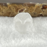 Natural Matt Clear Quartz Labubu Charm Display 3.54g 19.0 by 12.8 by 10.6mm - Huangs Jadeite and Jewelry Pte Ltd