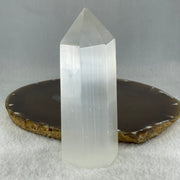 Natural Selenite Tower Display 199.11g 36.7 by 34.8 by 107.0mm - Huangs Jadeite and Jewelry Pte Ltd