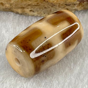 Natural Powerful Tibetan Old Oily Agate Patina Guiren Tairen Human Dzi Bead Totem Amulet Heavenly Master (Tian Zhu) 贵人天诛 4.74g 19.7 by 11.7mm - Huangs Jadeite and Jewelry Pte Ltd