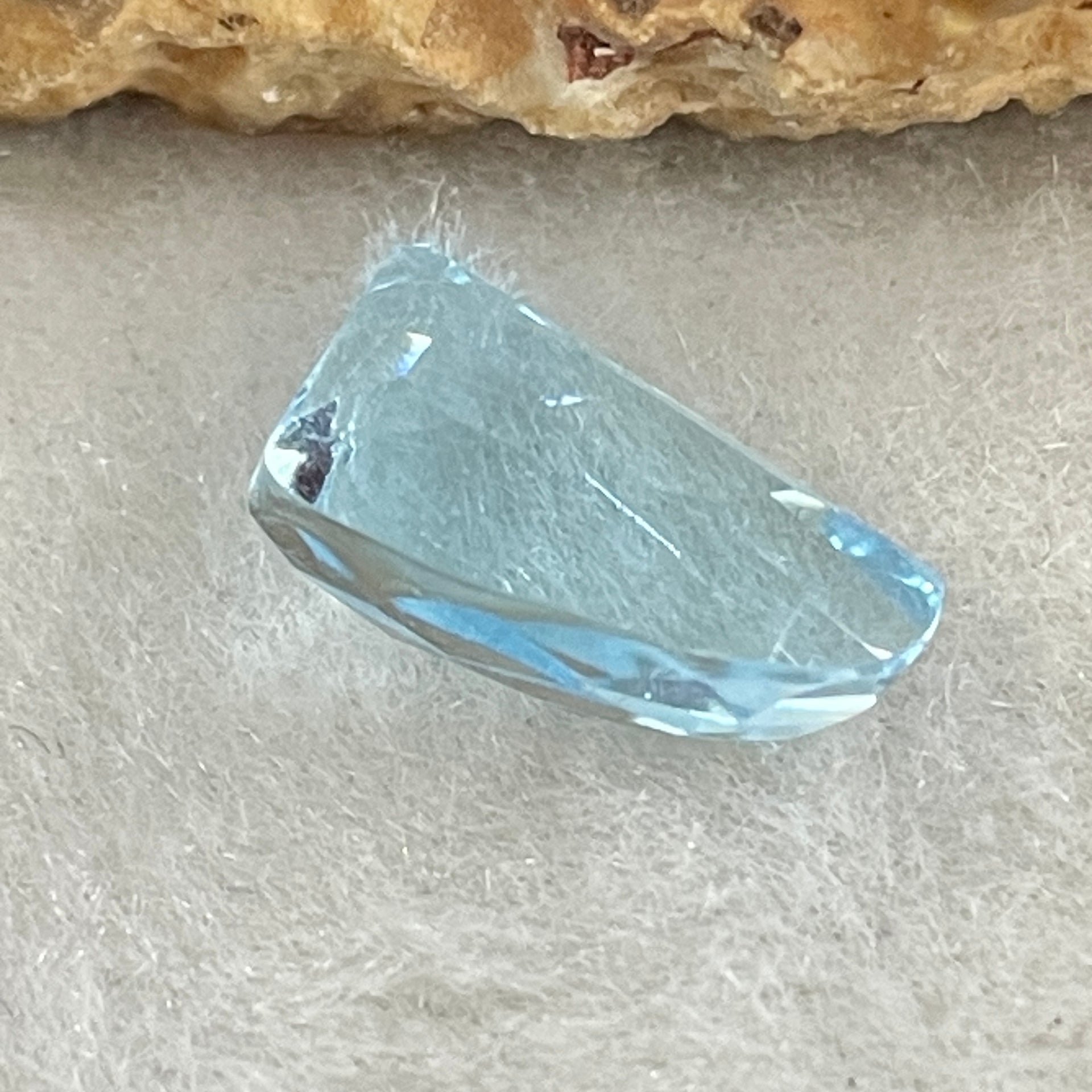 Natural Sky Blue Topaz Trillion Shape 4.60ct 13.0 by 8.0 by 5.2mm - Huangs Jadeite and Jewelry Pte Ltd