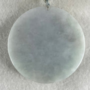 Type A Faint Green Lavender Jadeite Monkey God Sun Wu Kong  Pendant 73.39g 54.8 by 12.7mm - Huangs Jadeite and Jewelry Pte Ltd