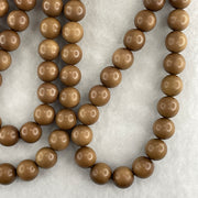 Natural India Old Tree Sandalwood Beads Necklace 85.80g 12.2mm 108 beads 126cm - Huangs Jadeite and Jewelry Pte Ltd