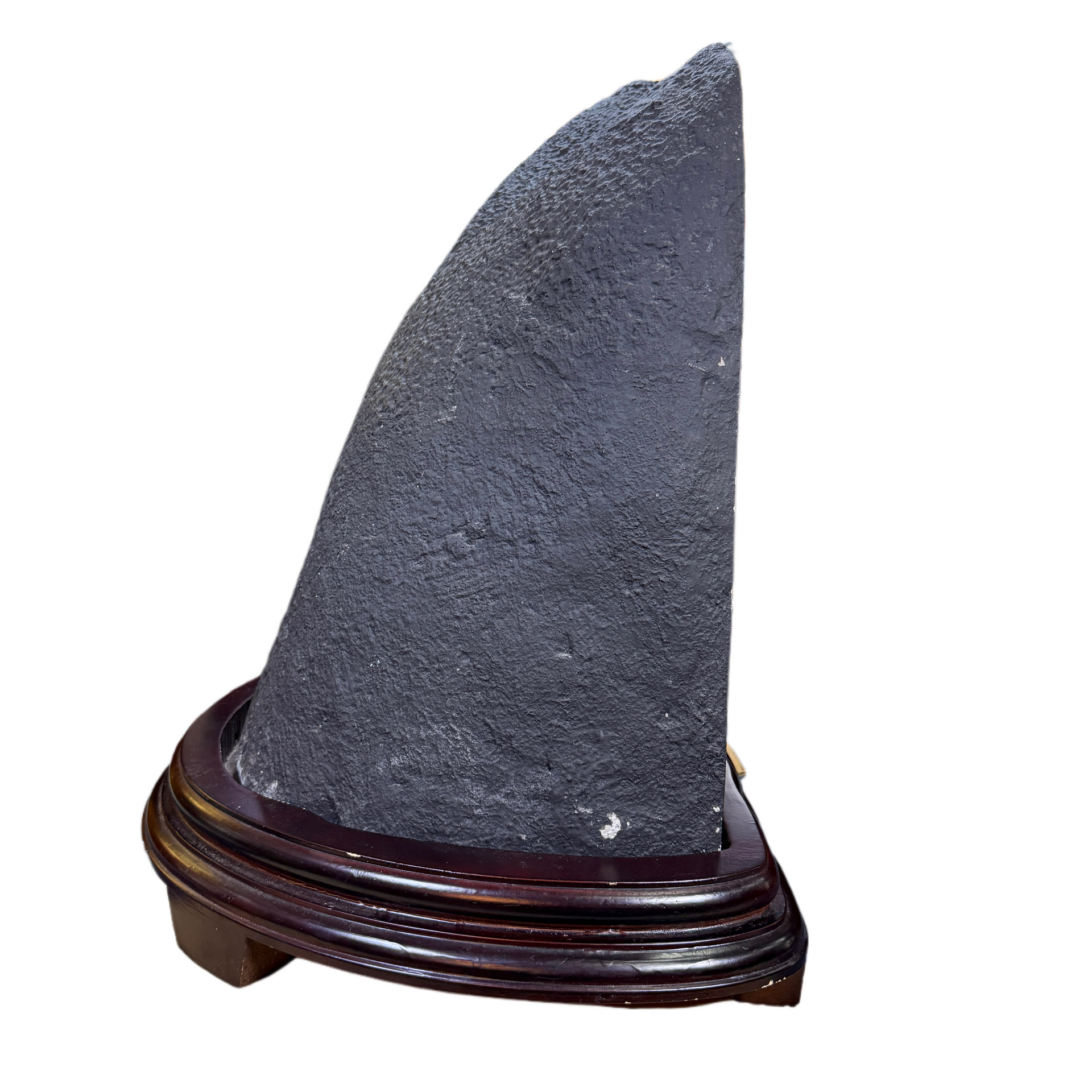 Natural Brazil Double Mountain Shape Amethyst Cave with Wooden Stand Display 51.060,0g 530.0 by 400.0 by 545.0mm - Huangs Jadeite and Jewelry Pte Ltd
