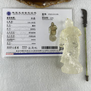 Natural Clear Quartz Guan Gong Display 116.3g 37.8 by 140.0 by 54.1mm - Huangs Jadeite and Jewelry Pte Ltd