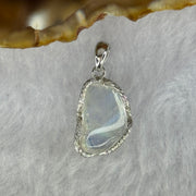 Natural Madagascar Blue Moonstone in S925 Silver Pendant 2.25g 15.5 by 10.0 by 4.1mm - Huangs Jadeite and Jewelry Pte Ltd