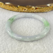 Type A Lavender and Green Jadeite Bangle Internal Diameter 43.7mm 14.65g 6.0 by 6.0mm (Very Very Fine Internal Line) - Huangs Jadeite and Jewelry Pte Ltd