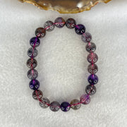 Good Grade Natural Blackcurrant Super 7 Beads Bracelet 19.22g 15.5cm 8.7mm 22 Beads - Huangs Jadeite and Jewelry Pte Ltd
