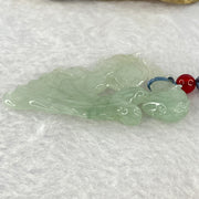 Type A Semi Icy Light Green Jadeite Fairy Pendent 14.65g 57.6 by 33.2 by 7.7mm - Huangs Jadeite and Jewelry Pte Ltd