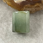 Natural Type A Brownish Green & Green Jadeite Lu Lu Tong Charm Pendant |  Cylinder Smooth Fortune & Career Breakthrough (2.45g | 12.0 x 9.3mm) - Huangs Jadeite and Jewelry Pte Ltd