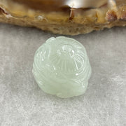 Natural Type A Green Jadeite Daikokuten Mahakala Pendant | God of Wealth & Sacred Protection Talisman (3.77g | 13.0 x 13.1 x 11.4mm) - Huangs Jadeite and Jewelry Pte Ltd