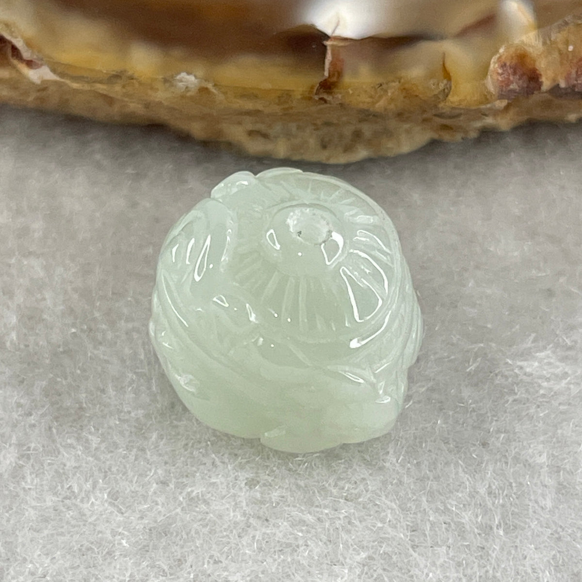 Natural Type A Green Jadeite Daikokuten Mahakala Pendant | God of Wealth & Sacred Protection Talisman (3.77g | 13.0 x 13.1 x 11.4mm) - Huangs Jadeite and Jewelry Pte Ltd