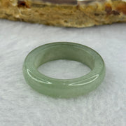 Type A Medium Green Jadeite Ring 3.65g 5.9 by 3.7mm US7 HK15.5 - Huangs Jadeite and Jewelry Pte Ltd
