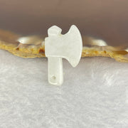 Type A faint Green Lavender Jadeite Axe with 2.51g 2.51mm by 15.4mm by 3.7mm - Huangs Jadeite and Jewelry Pte Ltd