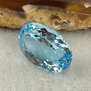 Natural Sky Blue Topaz Oval Shape 12.29ct 16.8 by 11.1 by 7.9mm - Huangs Jadeite and Jewelry Pte Ltd