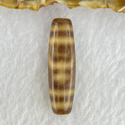 Natural Powerful Tibetan Old Oily Agate Double Nectar Vessel Dzi Bead Heavenly Master (Tian Zhu) 花蜜容器眼天珠 7.49g 39.3 by 11.3mm - Huangs Jadeite and Jewelry Pte Ltd