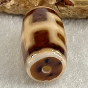 Natural Powerful Tibetan Old Oily Agate Patina Guiren Tairen Human Dzi Bead Totem Amulet Heavenly Master (Tian Zhu) 贵人天诛 4.70g 19.9 by 11.4mm - Huangs Jadeite and Jewelry Pte Ltd