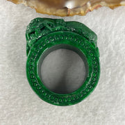 Magnificent Type A Rare Dragon Thumb Ring Jade Jadeite for Authority & Power - Huangs Jadeite and Jewelry Pte Ltd