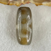 Natural Powerful Tibetan Old Oily Agate Patina Guiren Tairen Human Dzi Bead Totem Amulet Heavenly Master (Tian Zhu) 贵人天诛 7.78g 28.9 by 12.8mm - Huangs Jadeite and Jewelry Pte Ltd