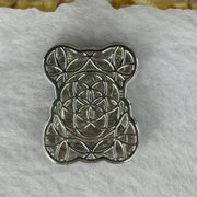 Natural Meteorite Bear Charm in S925 Silver with Crystals For Necklace / Bracelet (Sliver Color) 7.54g 26.2 by 21.4 by 8.5mm - Huangs Jadeite and Jewelry Pte Ltd