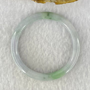 Type A Lavender and Green Jadeite Bangle Internal Diameter 43.7mm 14.65g 6.0 by 6.0mm (Very Very Fine Internal Line) - Huangs Jadeite and Jewelry Pte Ltd