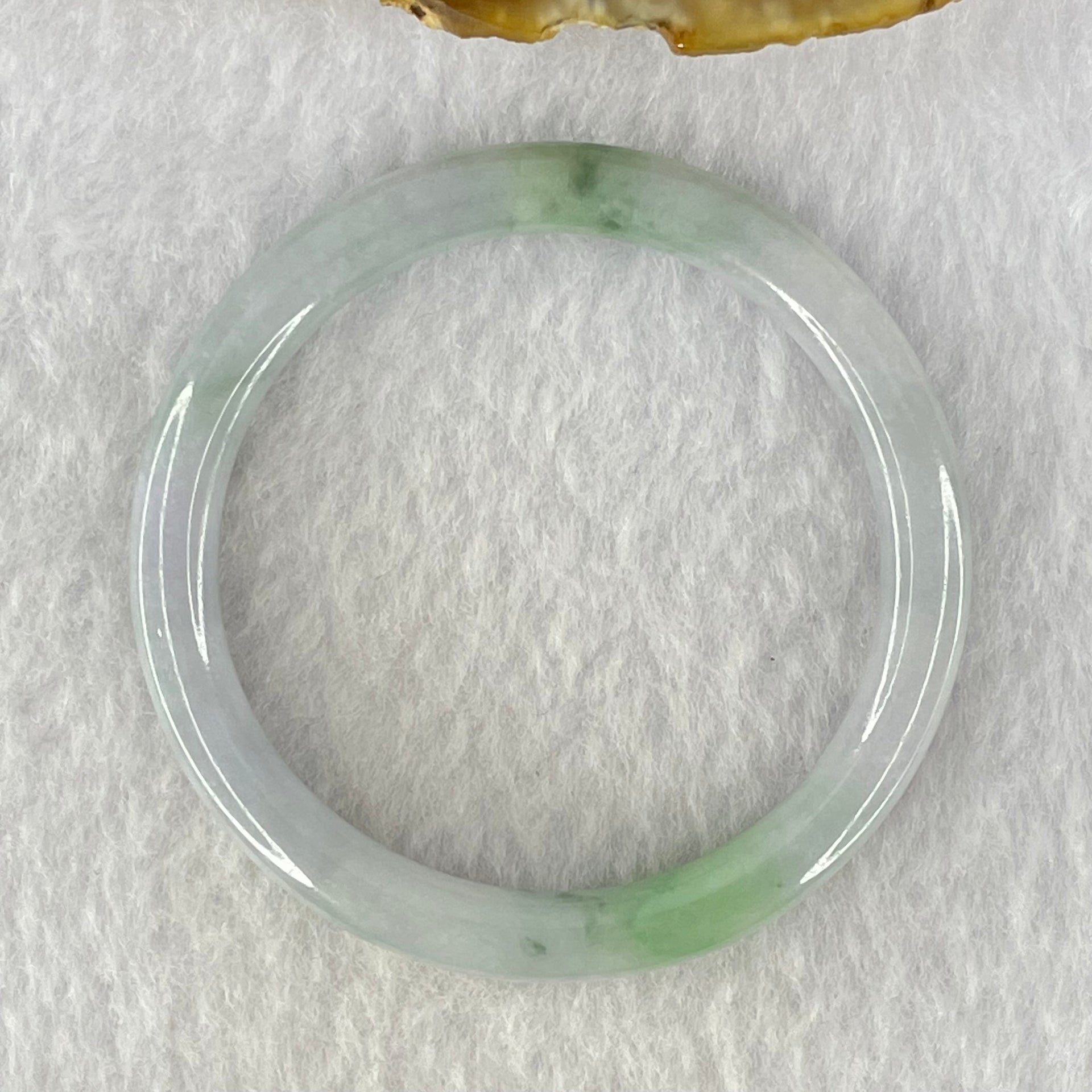 Type A Lavender and Green Jadeite Bangle Internal Diameter 43.7mm 14.65g 6.0 by 6.0mm (Very Very Fine Internal Line) - Huangs Jadeite and Jewelry Pte Ltd
