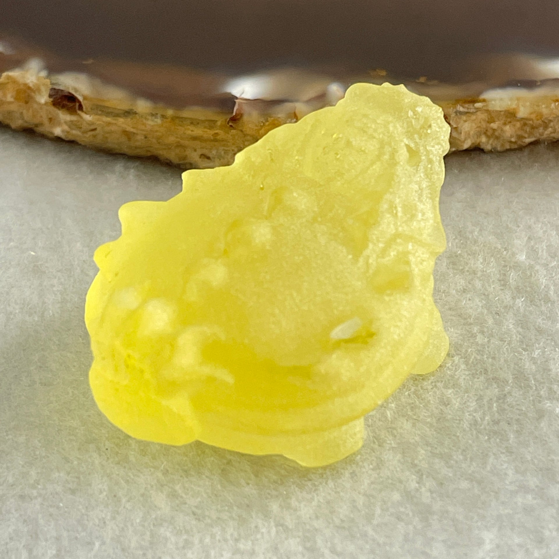 Natural Sulfur Golden Turtle Dragon Display 29.60g 42.7 by 30.3 by 22.3mm - Huangs Jadeite and Jewelry Pte Ltd