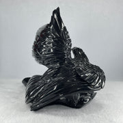 Black Stone Eagle with Pond Display 1,392.2g 270.0 by 165.0 by 190.0mm - Huangs Jadeite and Jewelry Pte Ltd
