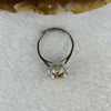 Yellow Moissanite in 925 Sliver Ring (Adjustable Size) S925银黄莫桑石戒指 2.9g 7.7 by 4.5mm - Huangs Jadeite and Jewelry Pte Ltd