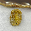 Good Grade Natural Golden Shun Fa Rutilated Quartz Pixiu Charm for Bracelet 天然金顺发水晶貔貅 10.48g by 27.6 by 17.7 by 12.3mm - Huangs Jadeite and Jewelry Pte Ltd