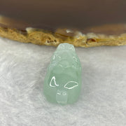 Type A Sky Blue Jadeite Pixiu Pendent A货天空蓝色翡翠貔貅牌  9.56g 22.0 by 14.6 by 14.6 mm - Huangs Jadeite and Jewelry Pte Ltd