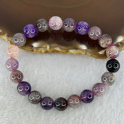 Natural Super 7 Beads Bracelet 21.80g 16cm 9.2mm 21 Beads - Huangs Jadeite and Jewelry Pte Ltd