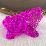 Natural Pink Liuli Dragon Turtle Display 67.93g 60.6 by 37.3 by 36.8mm - Huangs Jadeite and Jewelry Pte Ltd