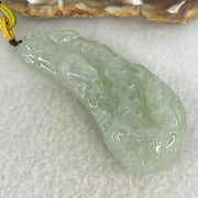 Type A Jelly Light Green Jadeite Buddha and Good Vs Evil Pendant 31.00g 61.2 by 27.0 by 11.4mm - Huangs Jadeite and Jewelry Pte Ltd