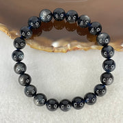 Good Grade Natural Devils Blue Beryl Aquamarine Beads Bracelet 18.41g 15cm 8.8mm 22 Beads - Huangs Jadeite and Jewelry Pte Ltd