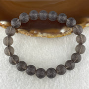 Grey Liuli Beads Bracelet 20.93g 16cm 9.6mm 21Beads - Huangs Jadeite and Jewelry Pte Ltd