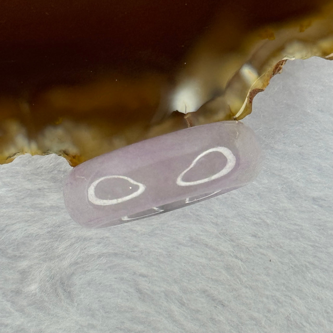 Type A Lavender Jadeite Ring 5.63g 8.4 by 3.6mm US9.5 HK21 - Huangs Jadeite and Jewelry Pte Ltd