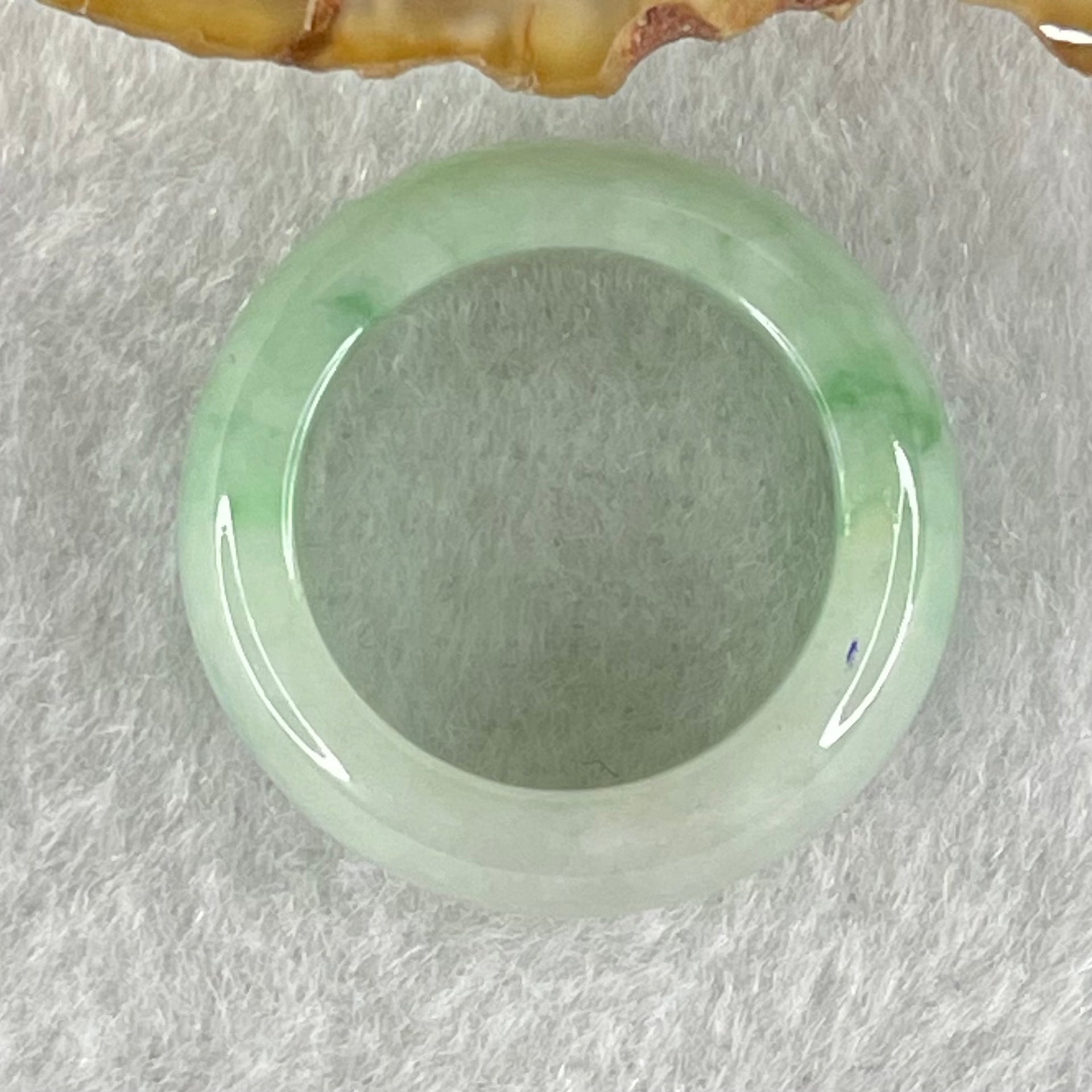 Type A Light Green Lavender with Green Patches Jadeite Ring 4.40g 7.7 by 3.7mm US4.3/HK 9 (Very Slight Internal Line) - Huangs Jadeite and Jewelry Pte Ltd