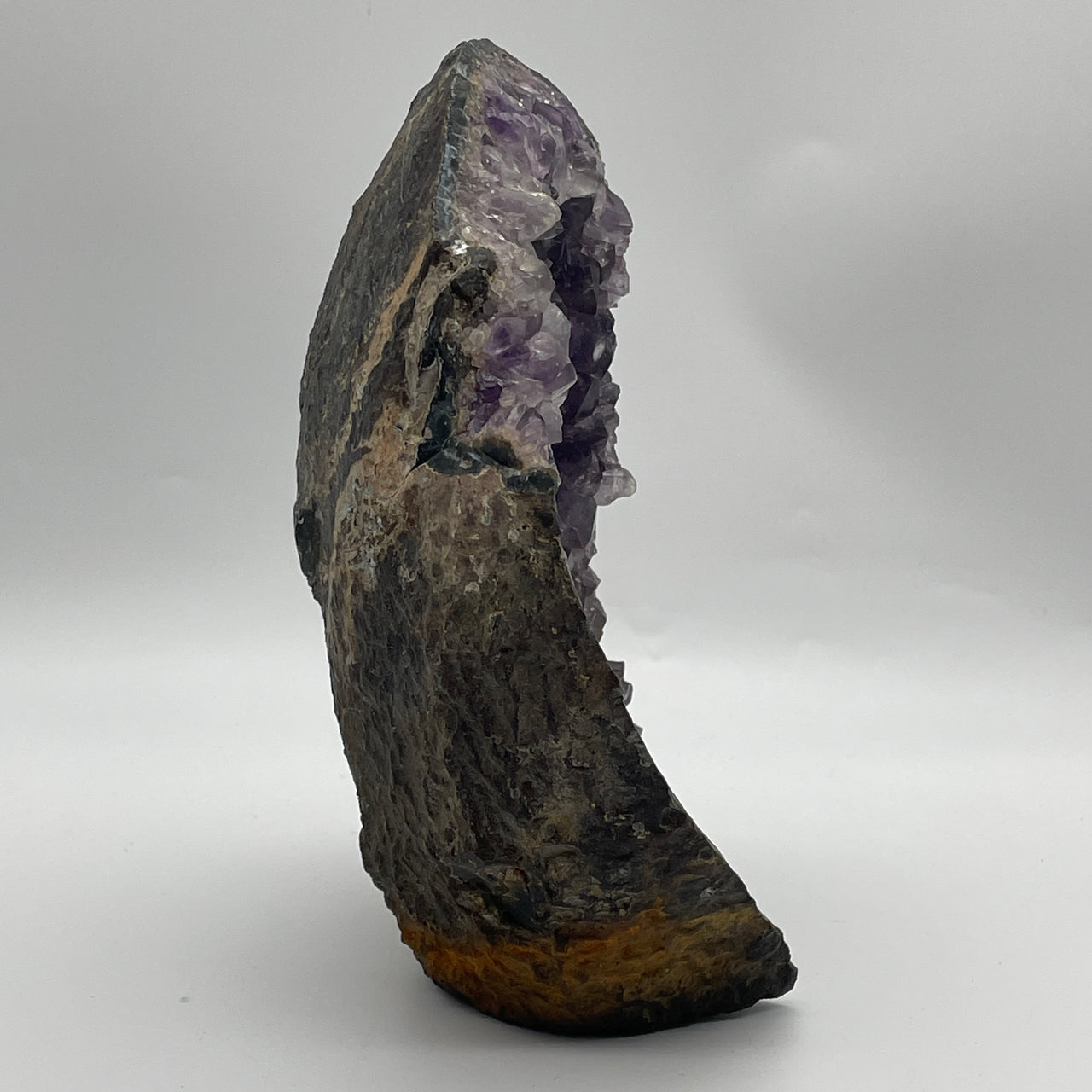 Natural Amethyst Rough Round Shaped Display 2,032.1g 160.0 by 80.0 by 185.0mm