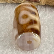 Natural Powerful Tibetan Old Oily Agate Patina Guiren Tairen Human Dzi Bead Totem Amulet Heavenly Master (Tian Zhu) 贵人天诛 4.72g 20.0 by 11.7mm - Huangs Jadeite and Jewelry Pte Ltd