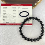 Natural Black Gold King Amber Beads Bracelet 天然黑金翁王琥珀手链 7.54g 16cm 8.5mm 23 Beads - Huangs Jadeite and Jewelry Pte Ltd
