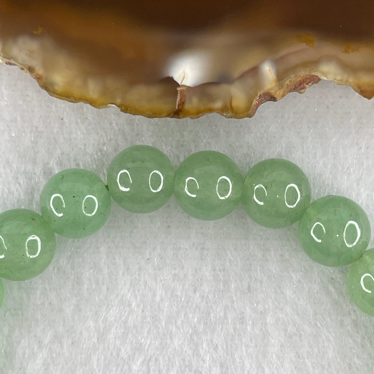 Natural Green Aventurine Balancing Beads Bracelet | Authentic Fuchsite-Quartz Crystal | Ultimate Luck, Abundance & Heart-Chakra Vitality Talisman (23 Beads | 15cm Wrist | 16.65g 8.2mm)