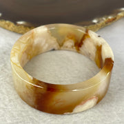 Natural Flower Agate Bangle 55.95g 21.3 by 5.7 mm Internal Diameter 54.1 mm - Huangs Jadeite and Jewelry Pte Ltd