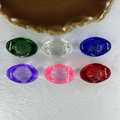 Mixed Colour Luili Mini Ingot Display Set 95.50g  35.5 by 22.6 by 19.8mm - Huangs Jadeite and Jewelry Pte Ltd