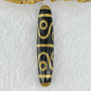 Natural Powerful Tibetan Old Oily Agate 8 Eyes Dzi Bead Heavenly Master (Tian Zhu) 八眼天诛 12.04g 57.2 by 11.9mm - Huangs Jadeite and Jewelry Pte Ltd