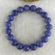 Certified Good Grade Natural Blue Tanzanite Beads Bracelet 40.31g 16.5cm 10.8mm 19Beads - Huangs Jadeite and Jewelry Pte Ltd