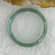 Natural Type A Semi Icy Blueish Green Jadeite Ring 1.25g 3.4 by 2.4mm US7.3 HK16 (Perfect) - Huangs Jadeite and Jewelry Pte Ltd