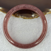 Strawberry Quartz Bangle 草莓水晶手链 41.04g Internal Diameter 58.7mm 12.0 by 8.2mm - Huangs Jadeite and Jewelry Pte Ltd
