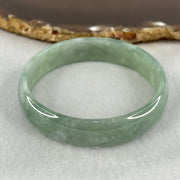 Type A Semi Icy Blueish Green Jadeite Bangle 24.80g Inner Diameter 52.6mm 12.6 by 4.4mm (Internal Lines) - Huangs Jadeite and Jewelry Pte Ltd